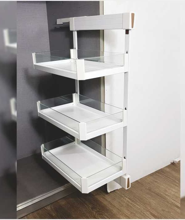 Klasse X Silent Side Mounted Rack with 3 Shelves at Best Price