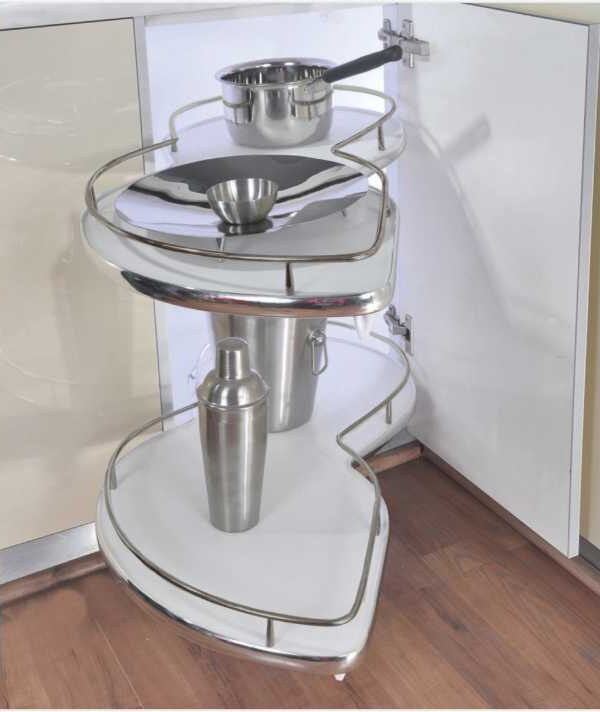 S Carousel Unit with 2 shelves