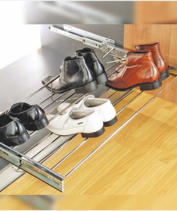 Adjustable Shoe Rack Pull Out Double Layer