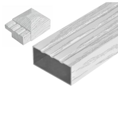 Aluminium Filler Profile For Doors White Oak Finish - INOX DECOR PVT. LTD.