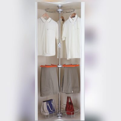 Rotating Corner Wardrobe Unit
