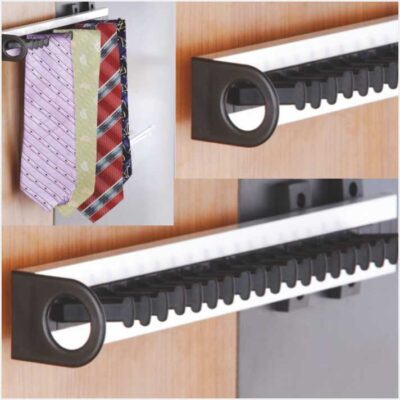 Aluminium Tie Rack Pull Out with Tel. Channel