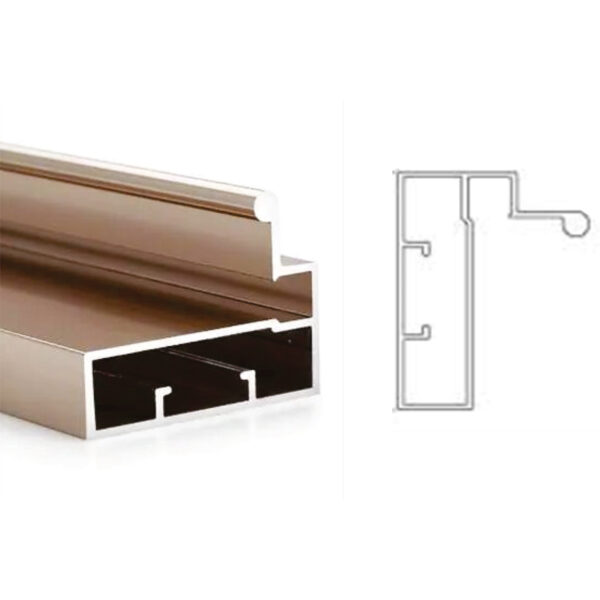 Glass Profile 50mm with L Handle