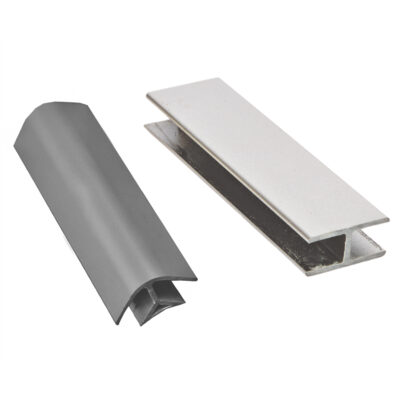 Silver Skirting 90°/270° Corner & Flat Connector