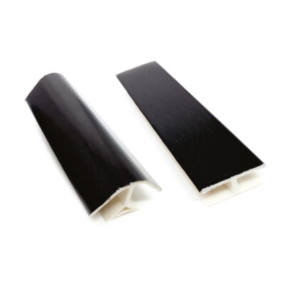 Black Skirting 90°/270° Corner & Flat Connector 100 mm
