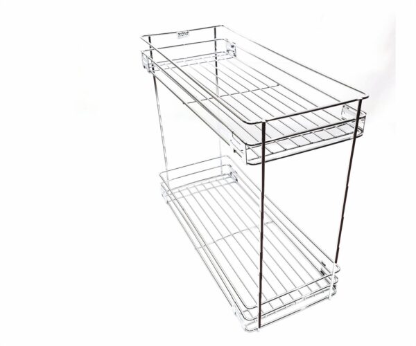 Side Mounted Bottle Pull Out Basket 8"
