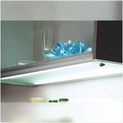 Base Mounted Under Cabinet Light ( With Curved Profile )
