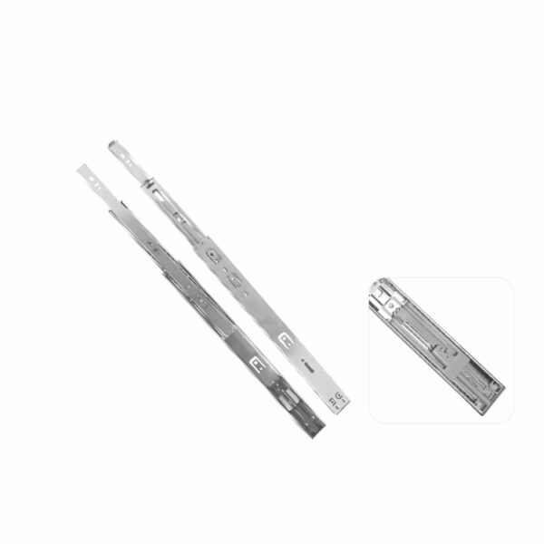 Full Extension Telescopic Slides Soft Close, Zinc Plated, Anti Rust Coating