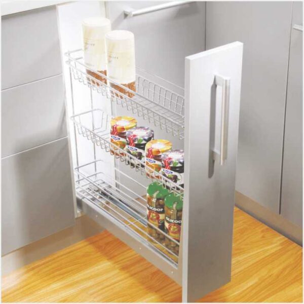 2 & 3 Shelves of INOplus Bottle Pull Out 200 mm With heavy Mechanism, Soft Close