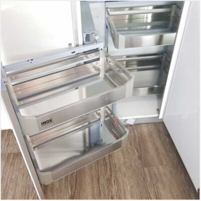 Satin Silent Magic Corner Unit Universal w/4 Baskets