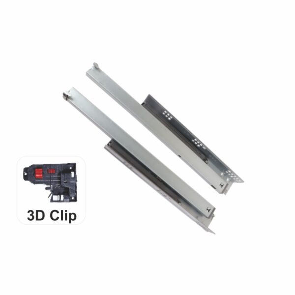 Full Extension Concealed Slides Soft Close (35 kgs), For Wooden Base