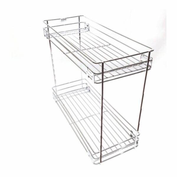 Side Mounted Bottle Pull Out Basket 8"