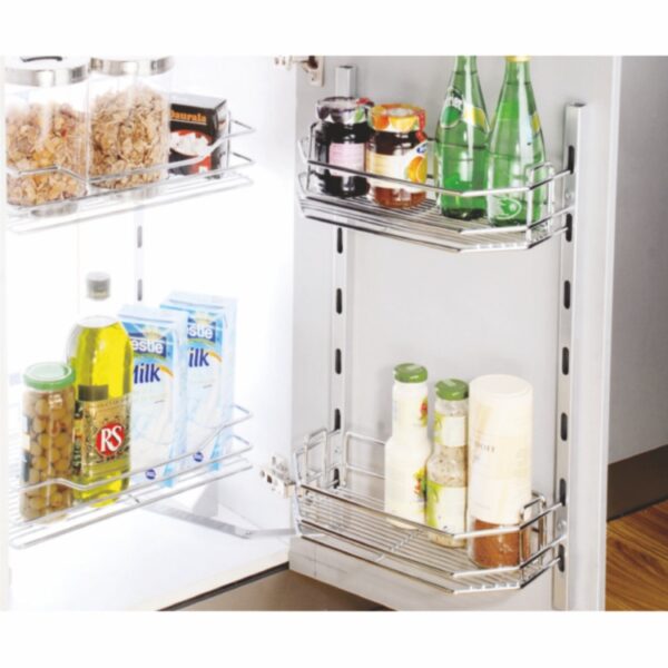 Glory Shelf Unit w/4 Baskets (stainless)
