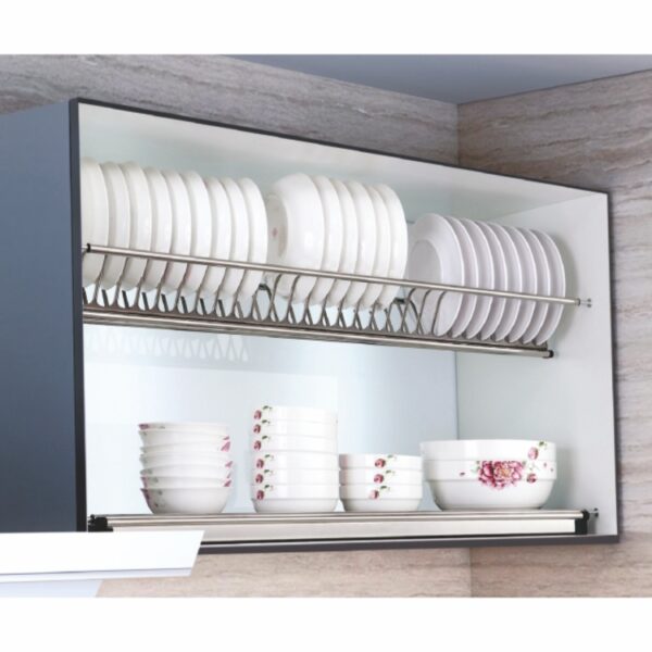 Plate Rack With Drip Tray Stainless Steel