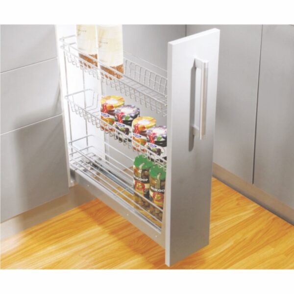 2 & 3 Shelves INOplus Bottle Pull Out 150 mm With heavy Mechanism, Soft Close