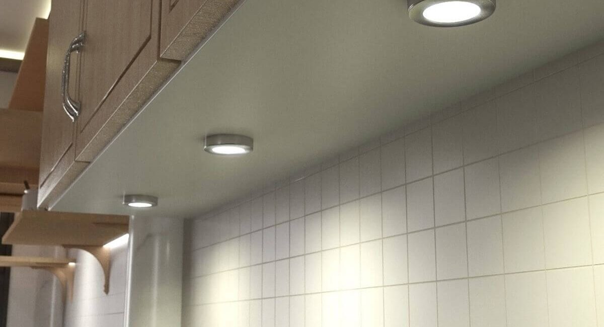 Illuminate Elegance: INOX Base Mounted Under Cabinet Light (With Curved Profile)